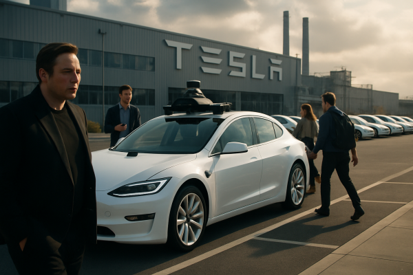 Tesla Robotaxi-Flåde Vil Først Have ’10 Til 12 Biler’: Musk